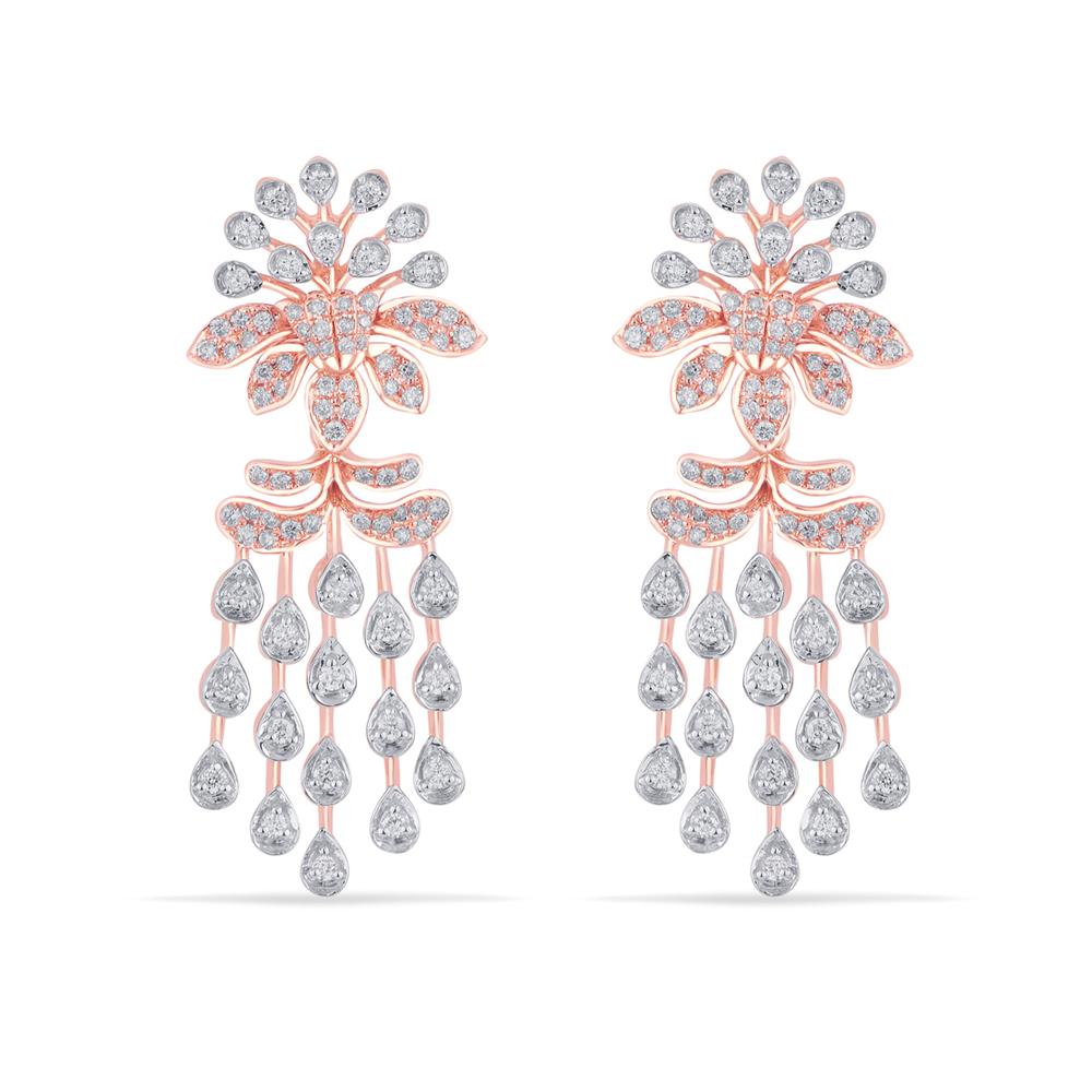 Buy 18 Karat Gold & Diamond Earrings
