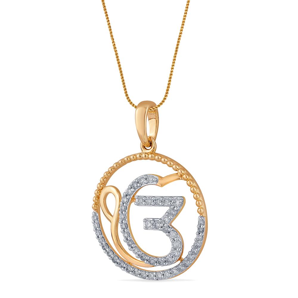 tanishq ek onkar pendant