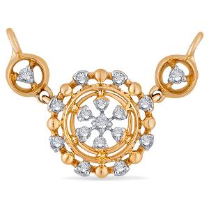 Buy 14 Karat Gold & Diamond Mangalsutra
