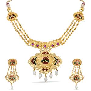 Buy 22 Karat Gold Necklace Set