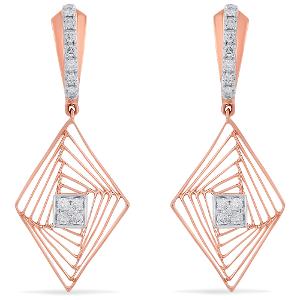 Buy 14 Karat Gold & Diamond Earrings