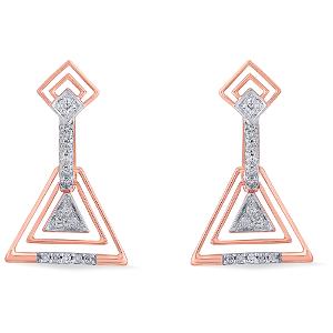Buy 14 Karat Gold & Diamond Earrings