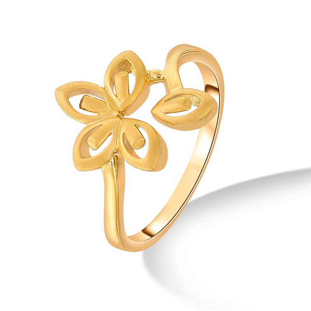 Buy 22 Karat Openwork Flower Gold Ring