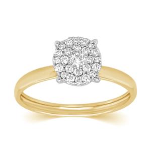 Buy 14 Karat Gold & Diamond Ring