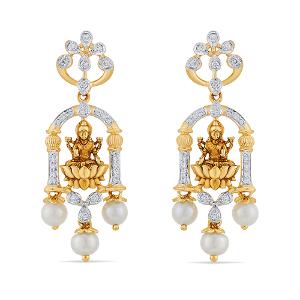 Buy 14 Karat Gold & Diamond Earrings