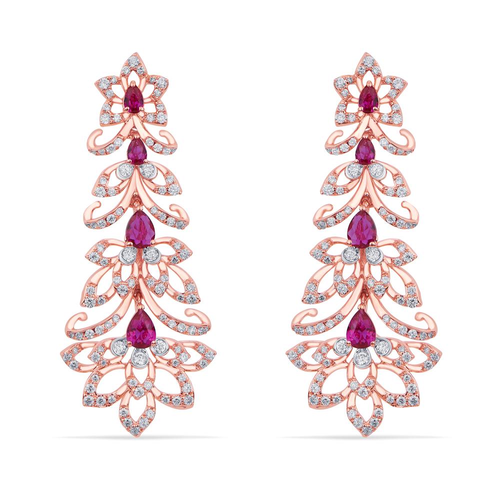 Buy 18 Karat Gold & Diamond Earrings