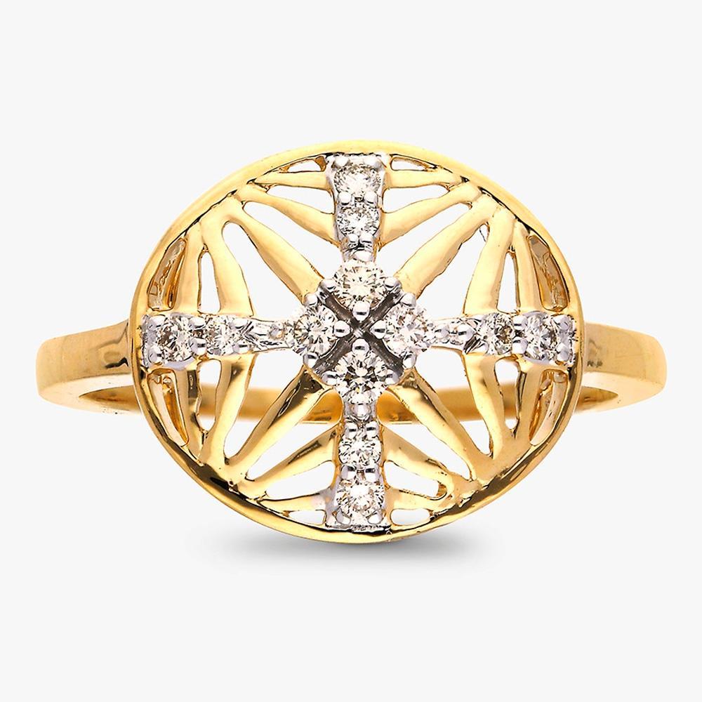 Buy 14 Kt Gold & Diamond Ring For Women