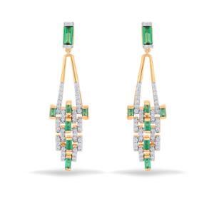 Buy 18 Karat Gold & Diamond Earrings