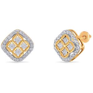 Buy 18 Karat Gold & Diamond Earrings