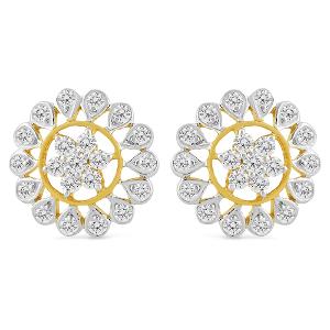 Buy 18 Karat Gold & Diamond Earrings