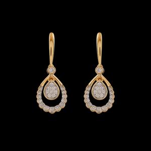 Buy 18 Karat Gold & Diamond Earrings
