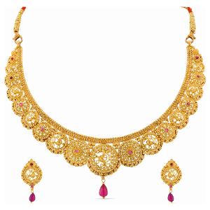 Buy 22 Karat Gold Necklace Set