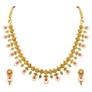 Buy 22 Karat Gold Necklace Set