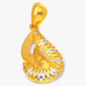 Buy 22 Karat Radiant Teardrop Pendant
