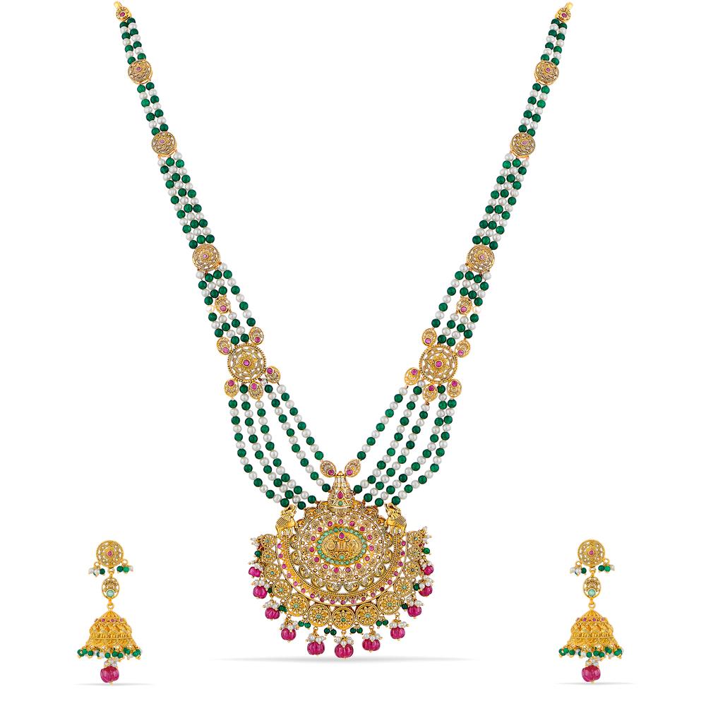 Buy 22 Karat Gold Necklace Set