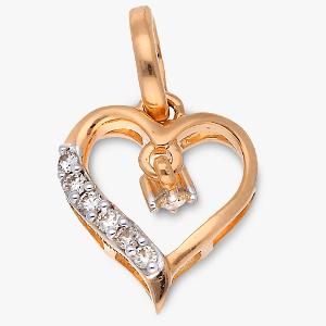 Buy 14 Kt Gold & Diamond Pendant
