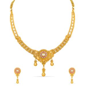 Buy 22 Karat Gold Necklace Set