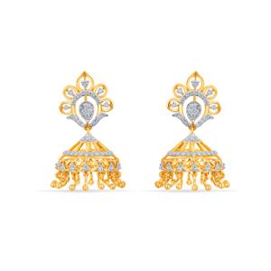 Buy 18 Karat Gold & Diamond Earrings