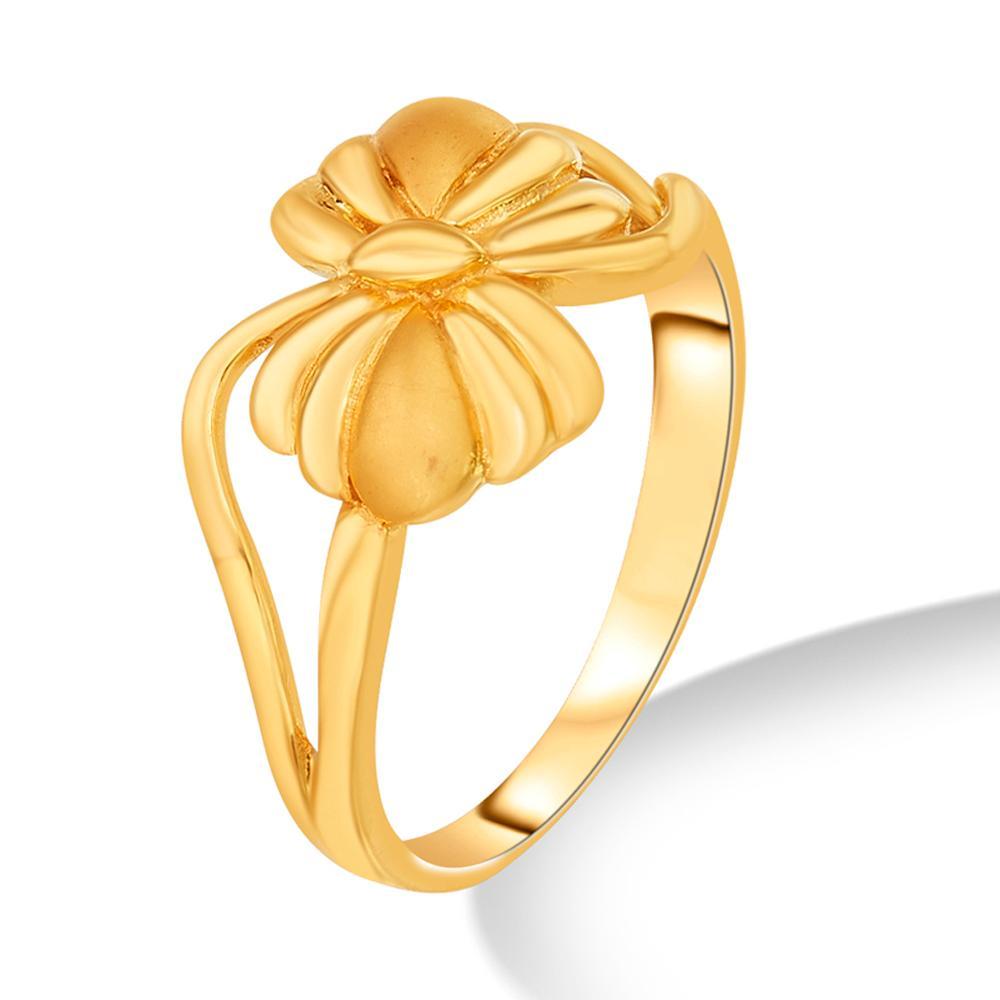 Buy Modern Floral Gold Ring