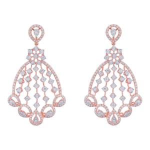 Buy 18 Karat Gold & Diamond Earrings