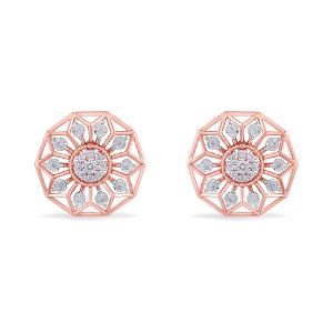 Buy 14 Karat Gold & Diamond Earrings
