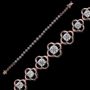 Buy 18 Karat Gold & Diamond Bracelet