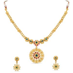 Buy 22 Karat Gold Necklace Set