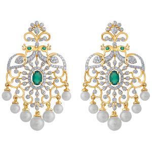 Buy 18 Karat Gold & Diamond Earrings