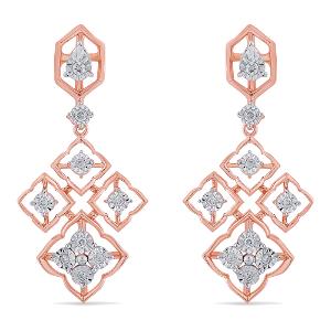Buy 14 Karat Gold & Diamond Earrings