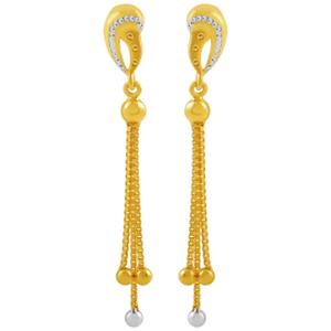 Buy 22 Karat Dazzling Tassel Gold Earrings