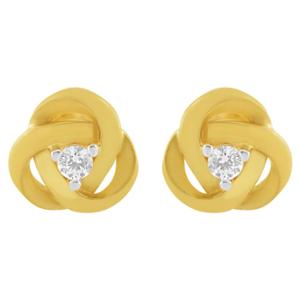 Buy Knotted Elegance Gold Earringss