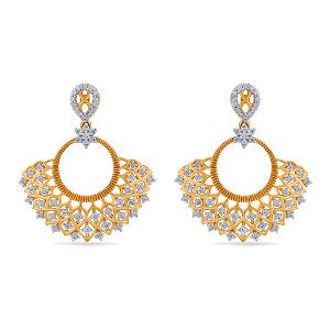 Buy 18 Karat Gold & Diamond Earrings