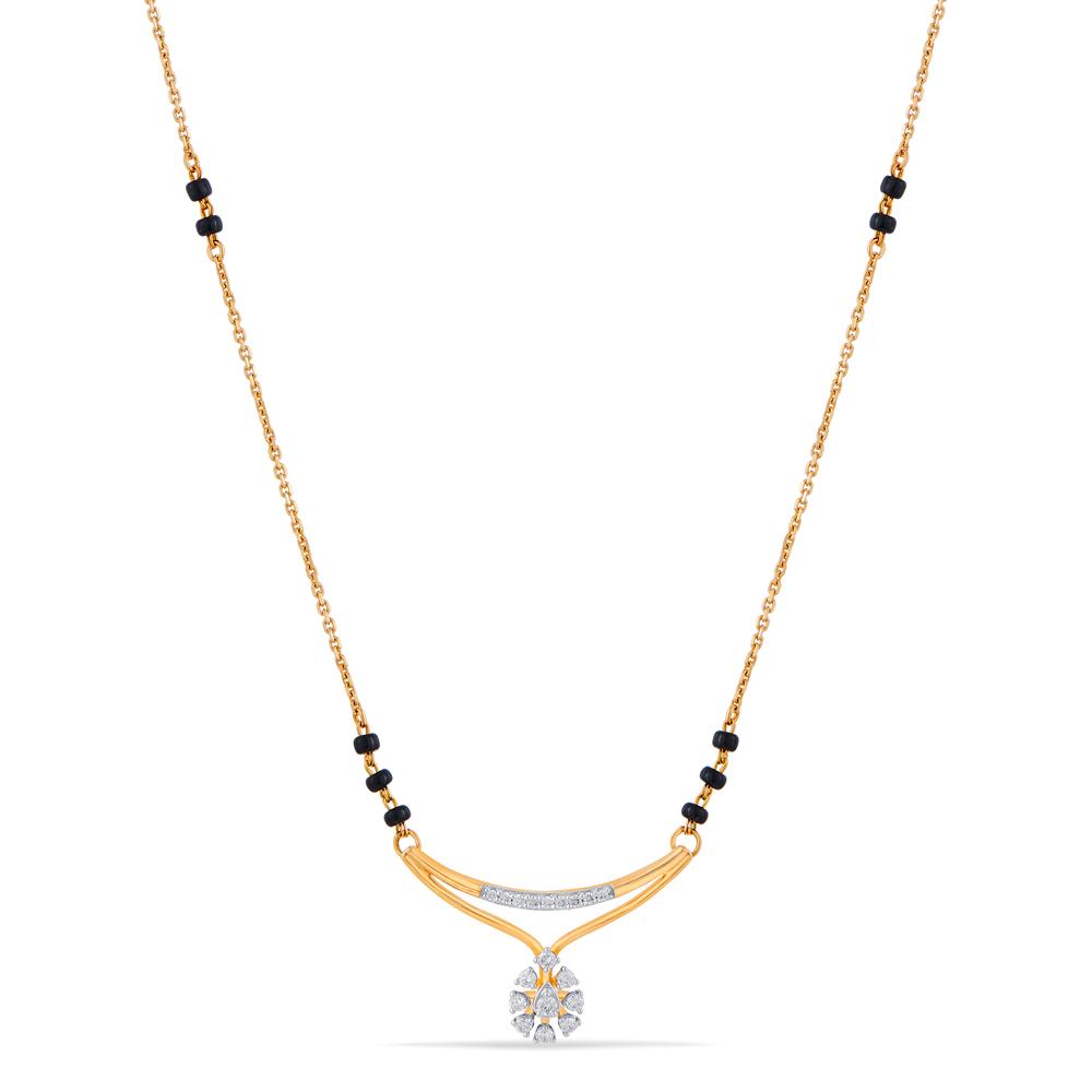 Buy 18 Karat Gold & Diamond Mangalsutra