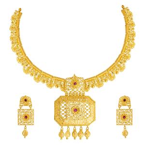 Buy 22 Karat Gold Necklace Set