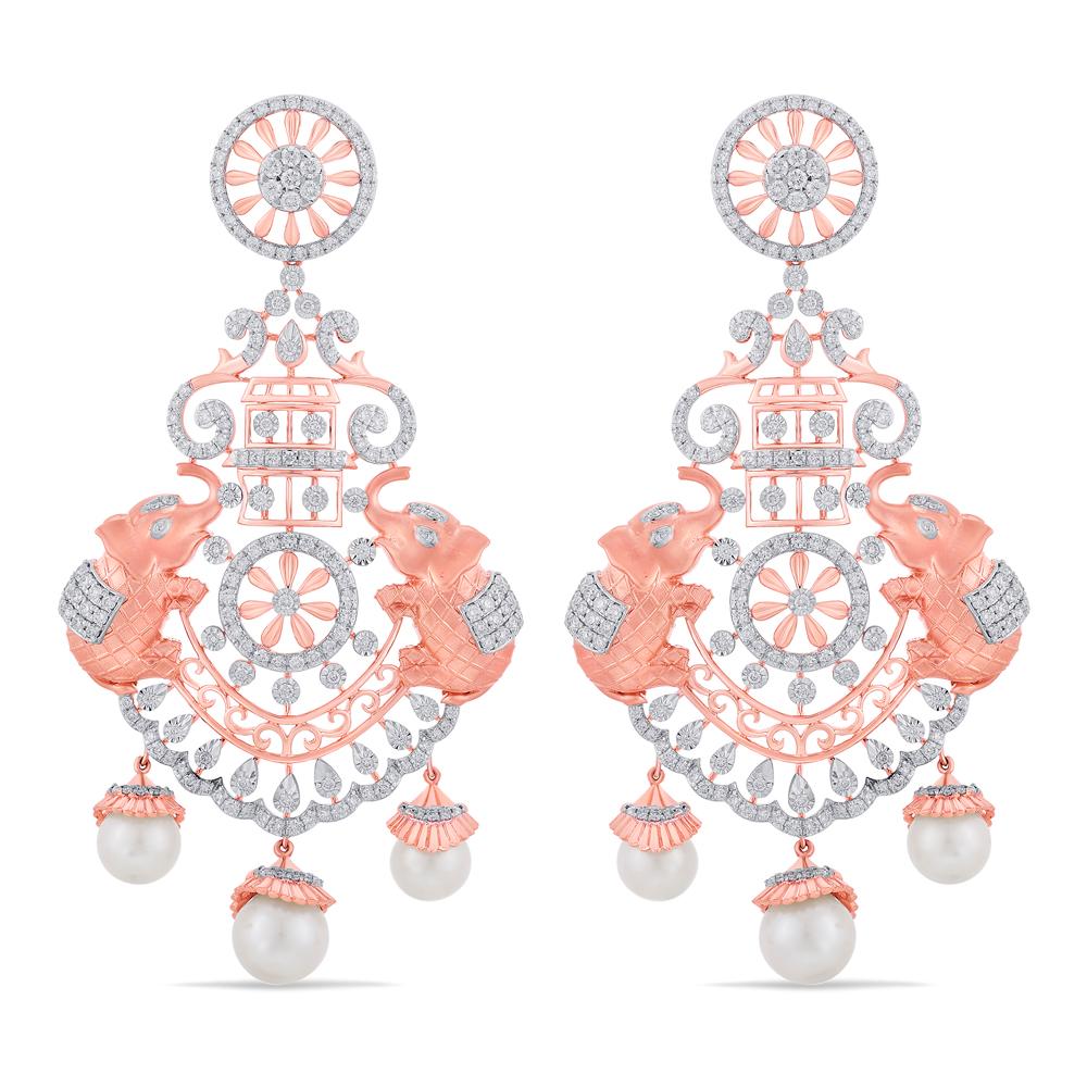 Buy 14 Karat Gold & Diamond Earrings