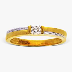 Buy 14 Kt Gold & Diamond Ring For Men