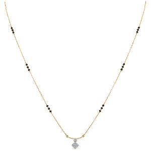 Buy 14 Karat Gold & Diamond Mangalsutra