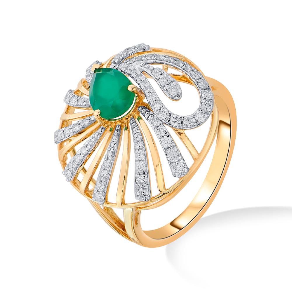 Buy 18 Karat Gold & Diamond Ring