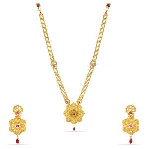 Buy 22 Karat Gold Necklace Set