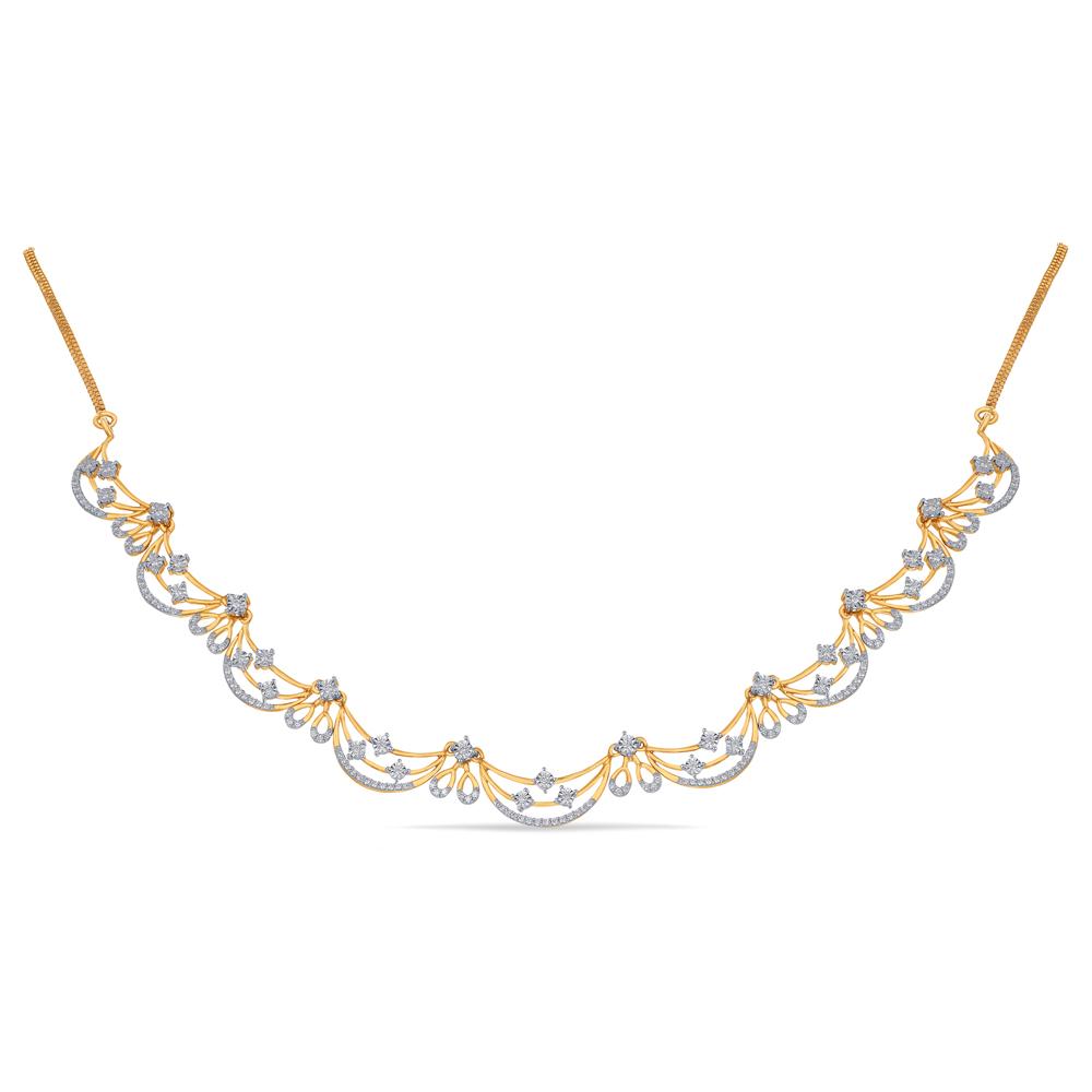 Buy 14 Karat Gold & Diamond Necklace
