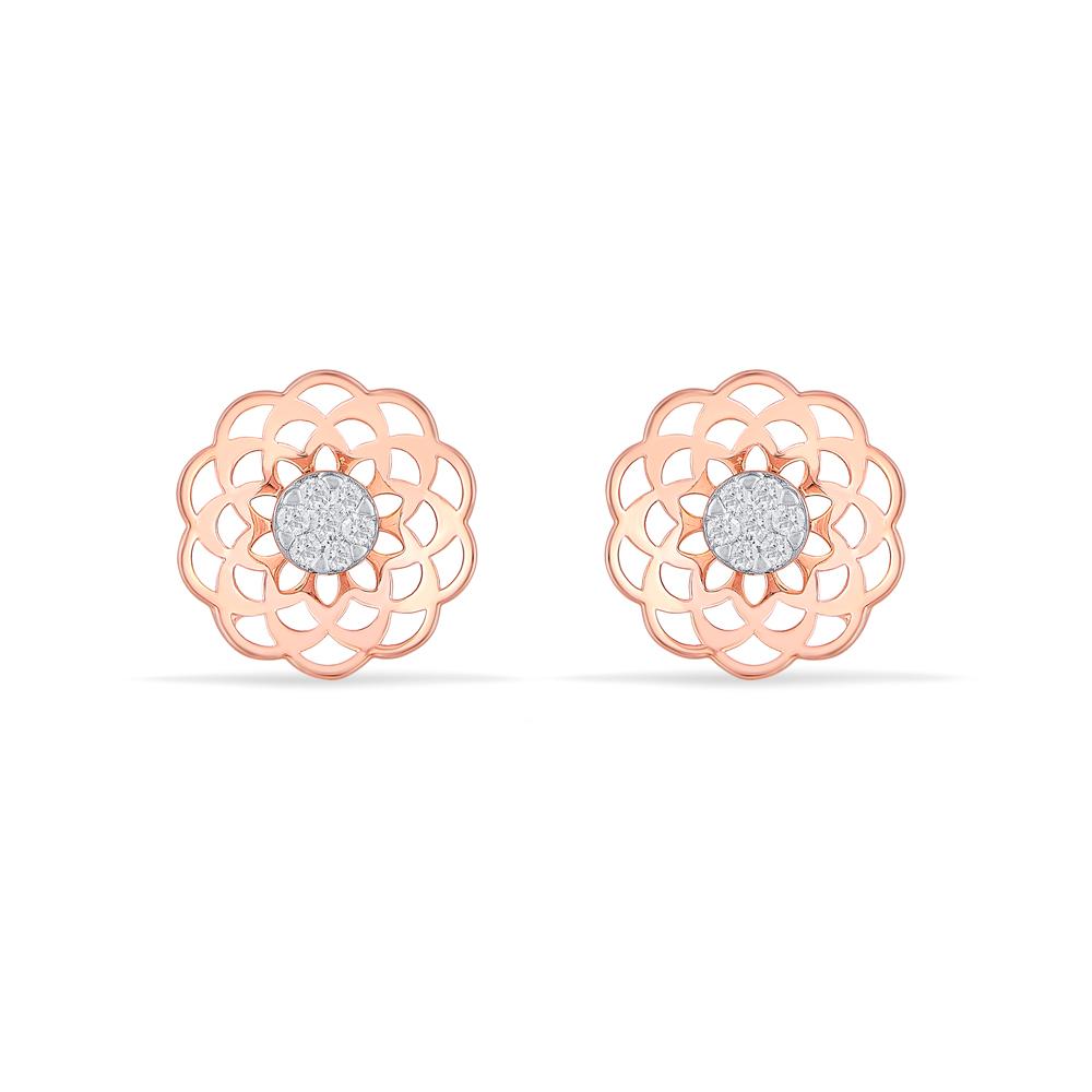 Buy 14 Karat Gold & Diamond Earrings