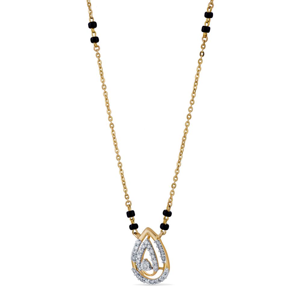 14 Kt Gold & Diamond Mangalsutra | Diamond - Reliance Jewels