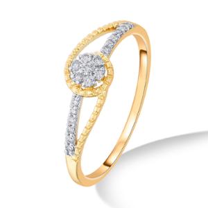 Buy 14 Karat Gold & Diamond Ring