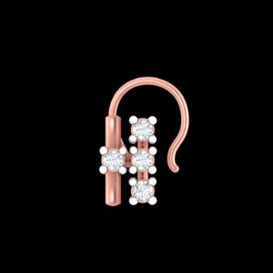 Buy 18 Karat Gold & Diamond Nose Pin