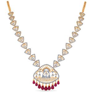 Buy 14 Karat Gold & Diamond Necklace