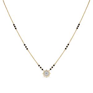 Buy 14 Karat Gold & Diamond Mangalsutra