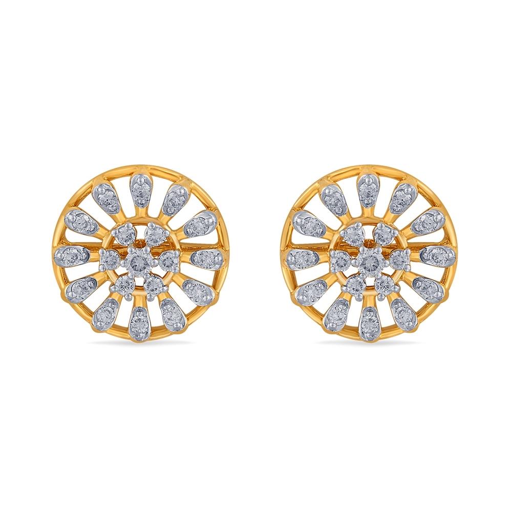 Buy 14 Kt Gold & Diamond Earrings