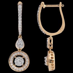 Buy 18 Karat Gold & Diamond Earrings
