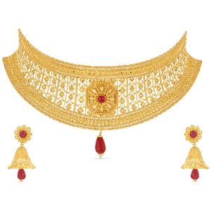 Buy 22 Karat Gold Necklace Set