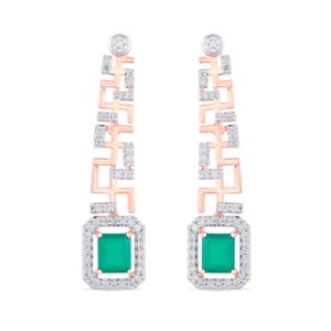Buy 14 Karat Gold & Diamond Earrings